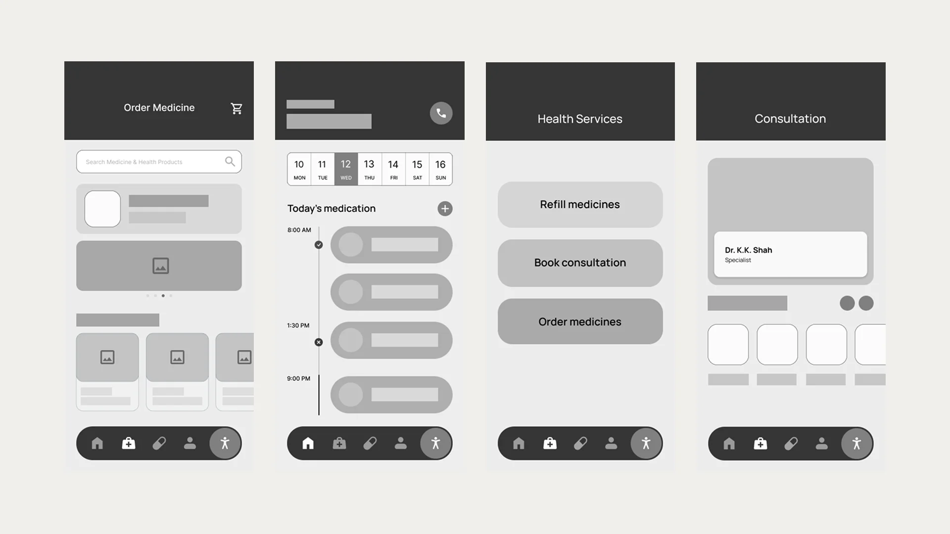 Wireframes - Set 2